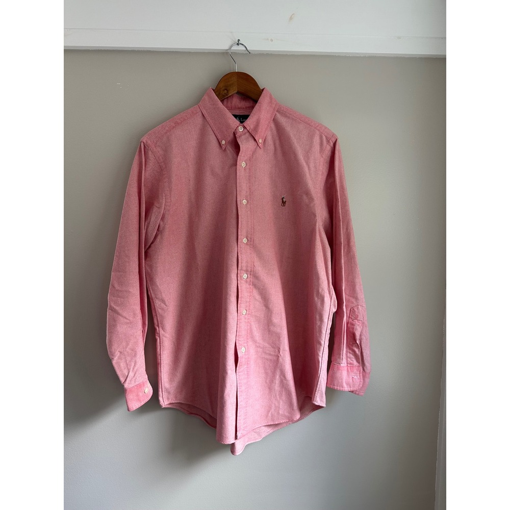 Ralph Lauren Oxford Shirt Mens 16 32/33 Pink EUC Classic Fit Button Down Cotton